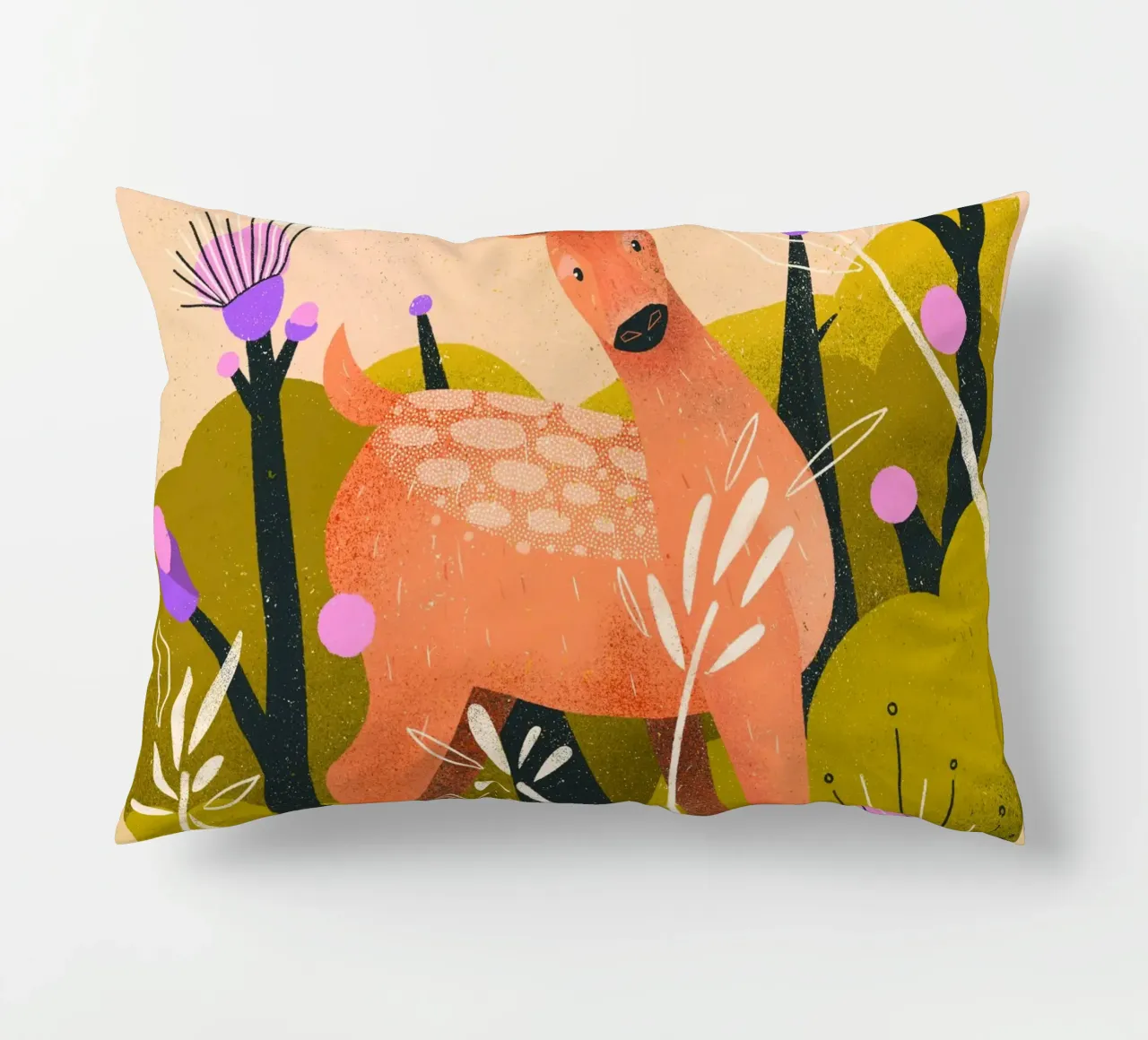 Cervi stupiti in giardino cuscino da Bold & Beautiful