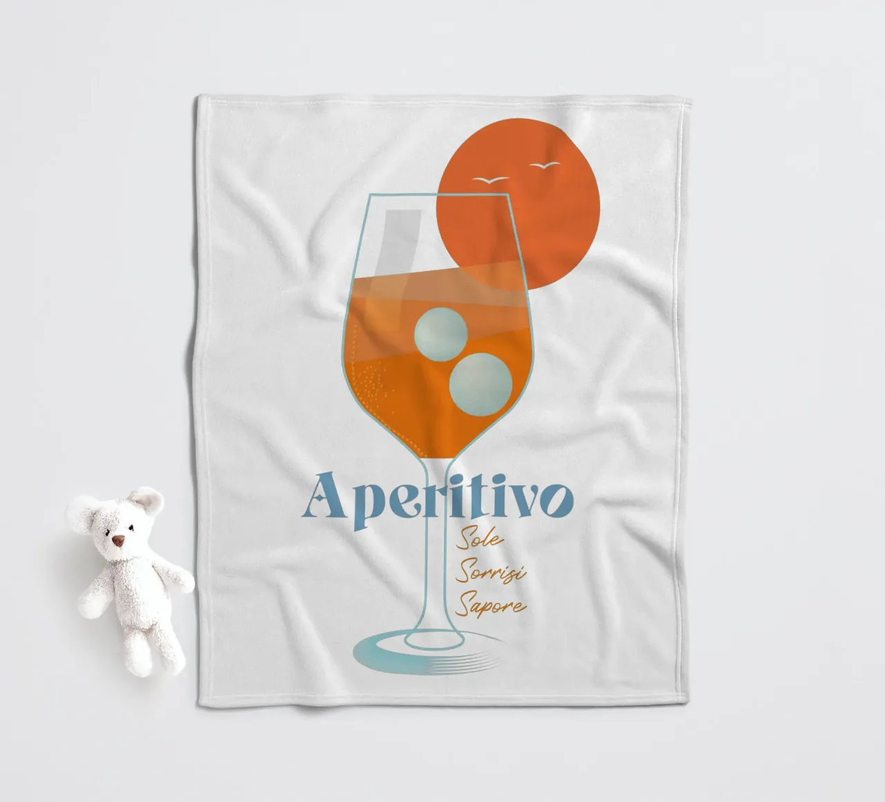 Aperitivo in riva al mare coperta in pile da pierosvisuals