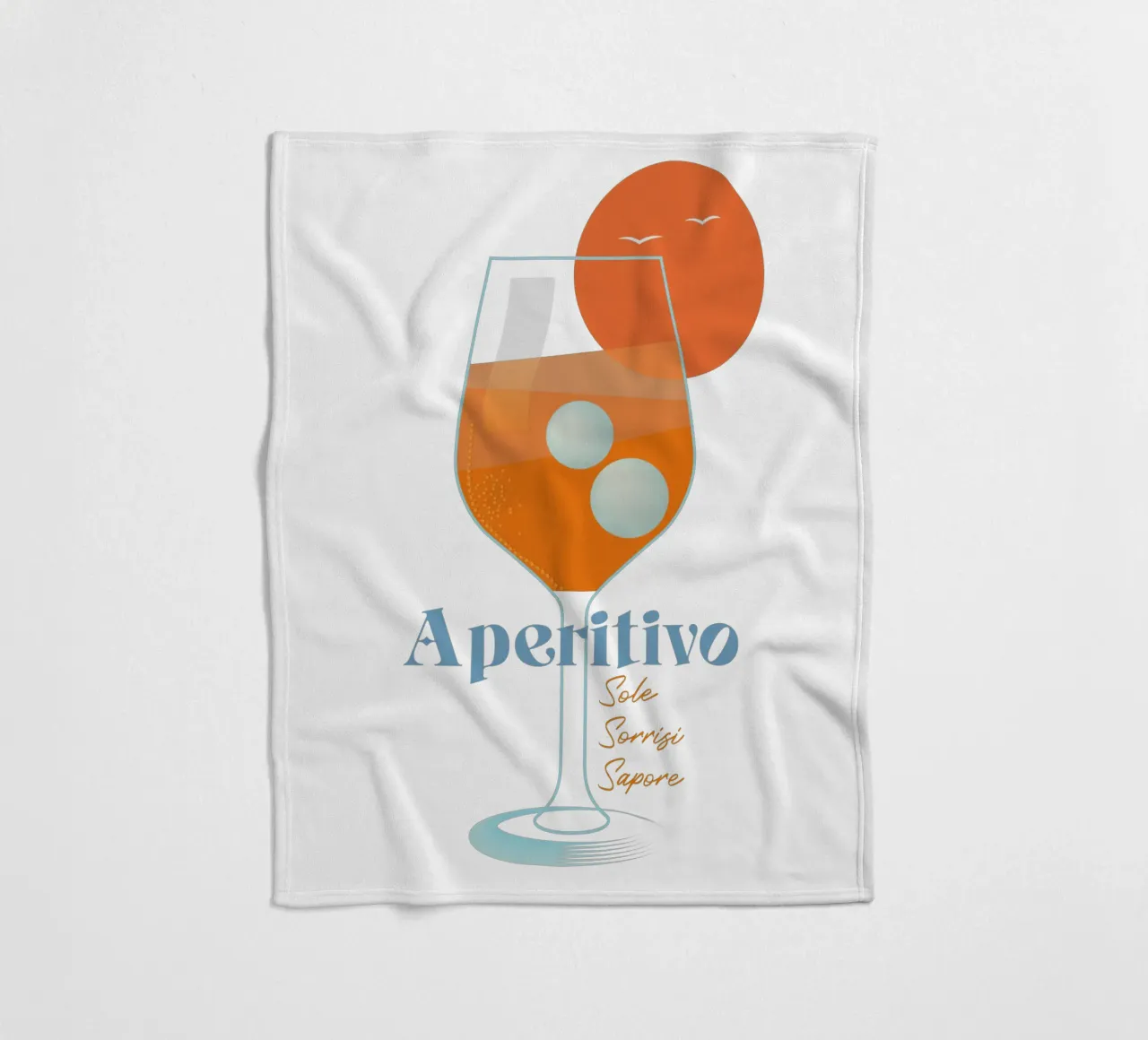 Aperitivo in riva al mare coperta in pile da pierosvisuals