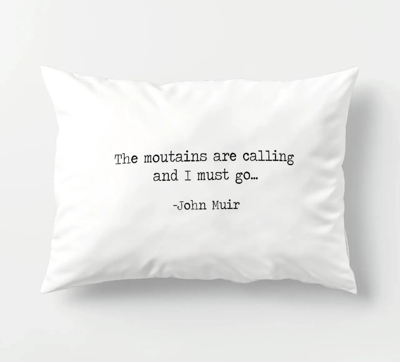 Le montagne chiamano e io devo andare - John Muir Citazione cuscino da Summer Soul Co. - Quotes