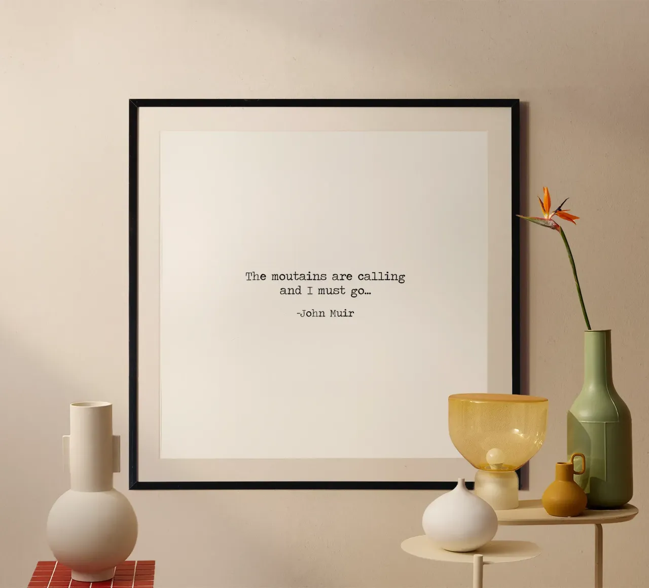 Le montagne chiamano e io devo andare - John Muir Citazione carta hahnemühle da Summer Soul Co. - Quotes