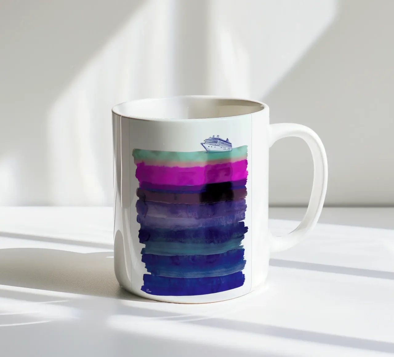 Silent Sea ceramic mug by Liga Kitchen