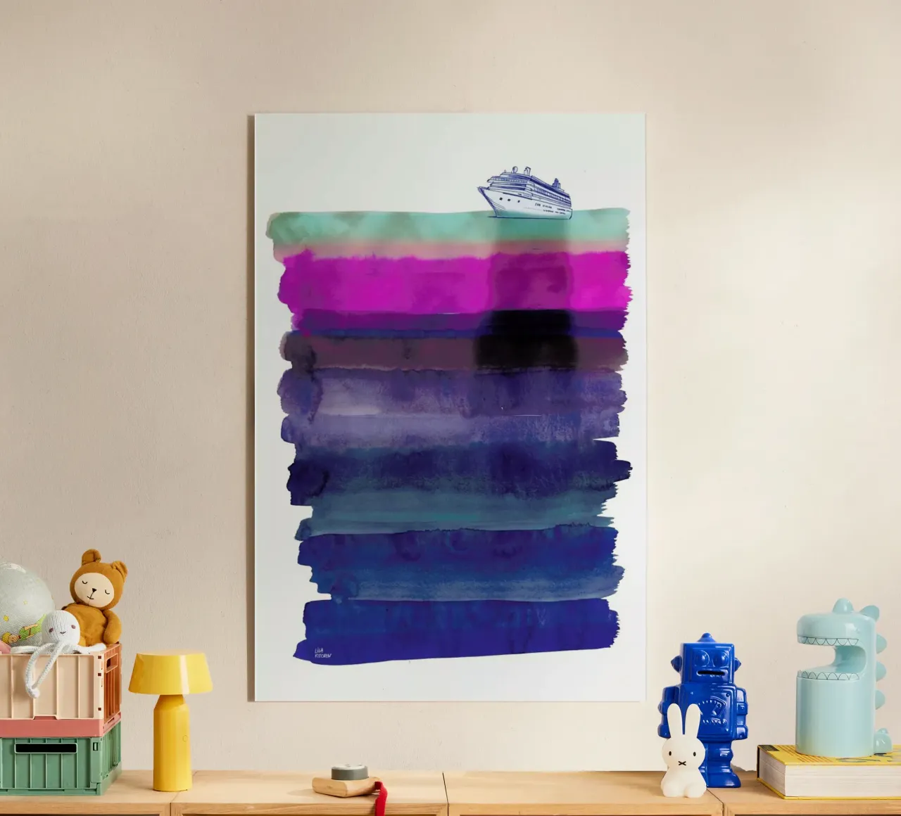 Silent Sea acrylic glass by Liga Kitchen