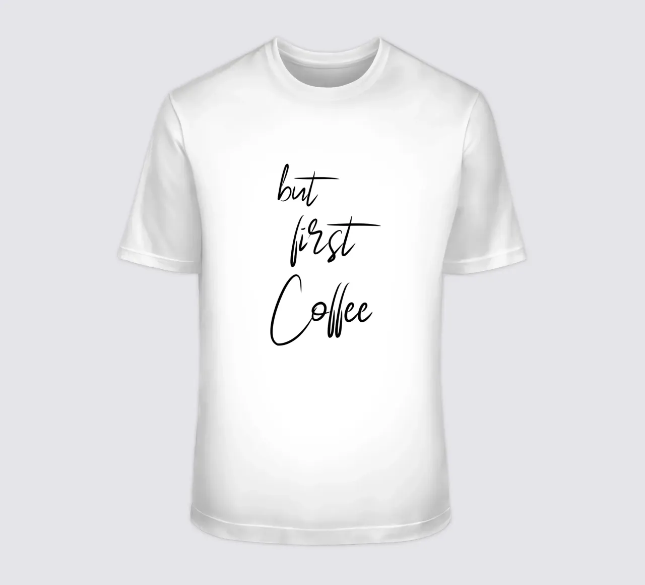 Ma prima il caffè - La scrittura a mano t-shirt da pierosvisuals