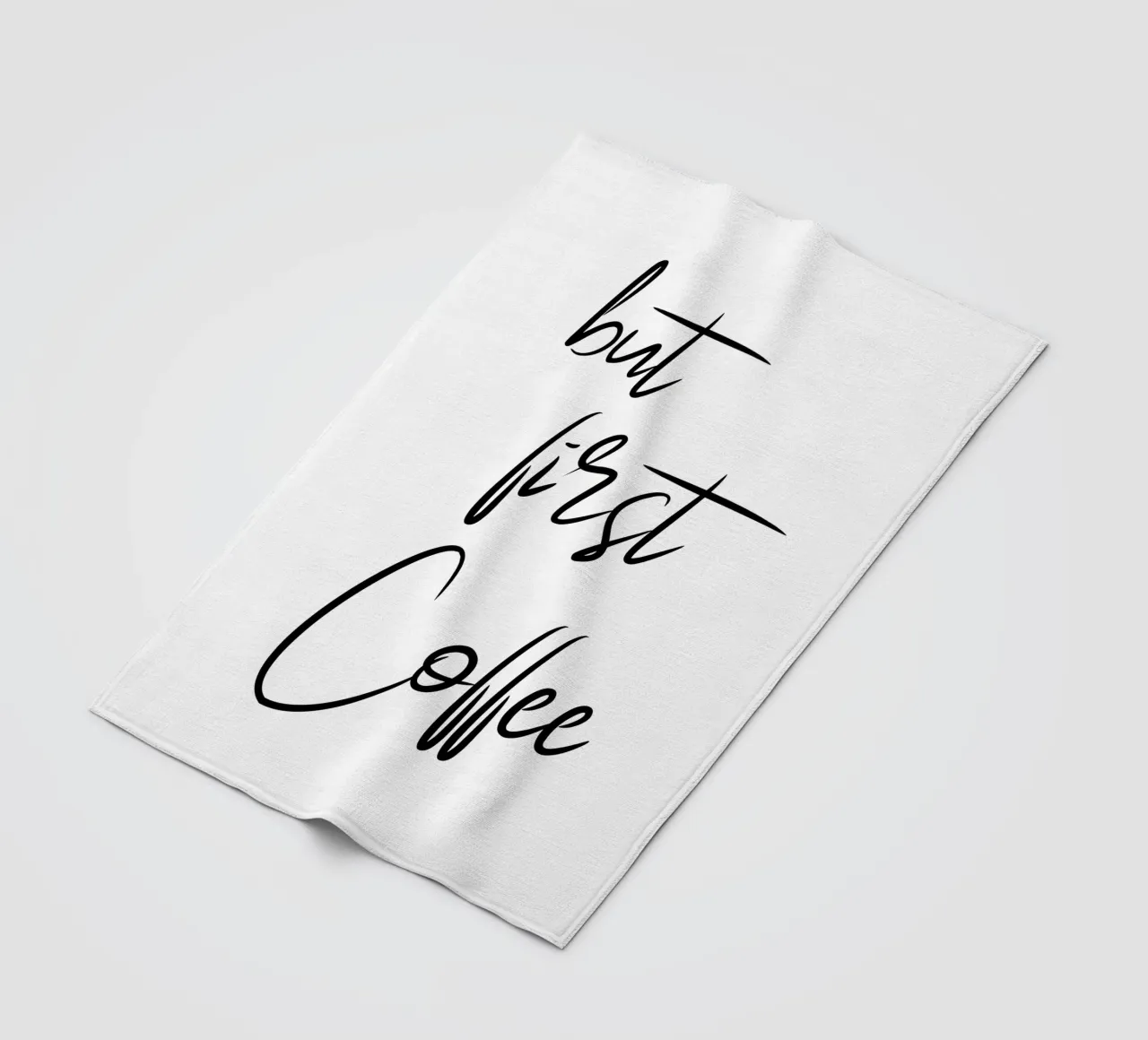 Ma prima il caffè - La scrittura a mano coperta in pile da pierosvisuals