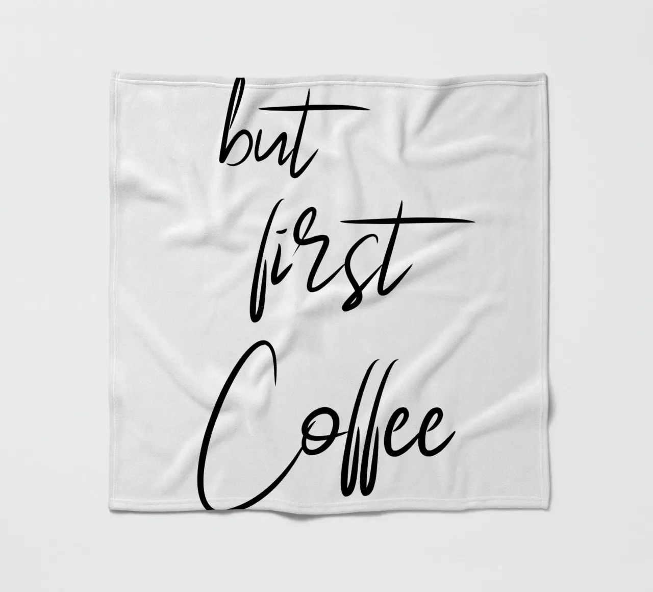 Ma prima il caffè - La scrittura a mano coperta in pile da pierosvisuals