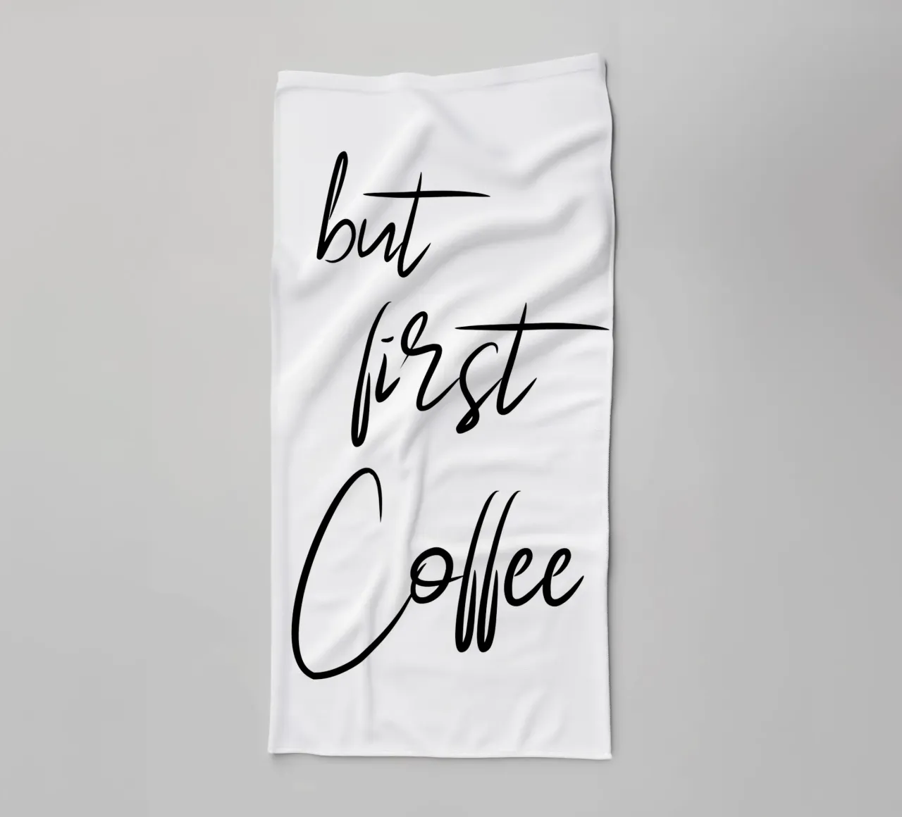 Ma prima il caffè - La scrittura a mano asciugamano da bagno da pierosvisuals