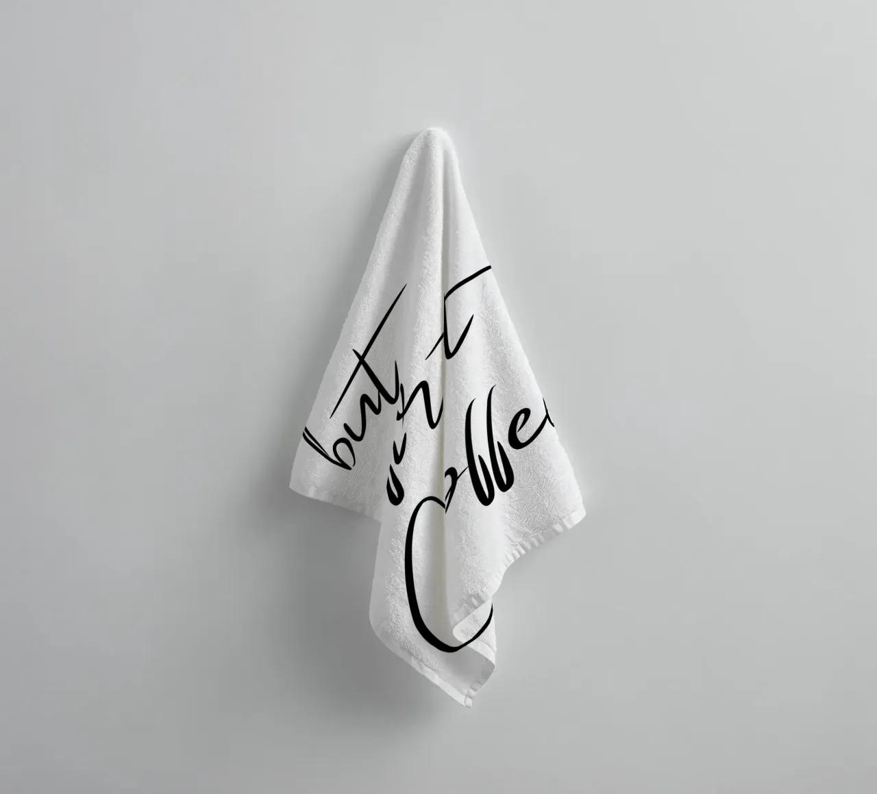 Ma prima il caffè - La scrittura a mano asciugamano da bagno da pierosvisuals