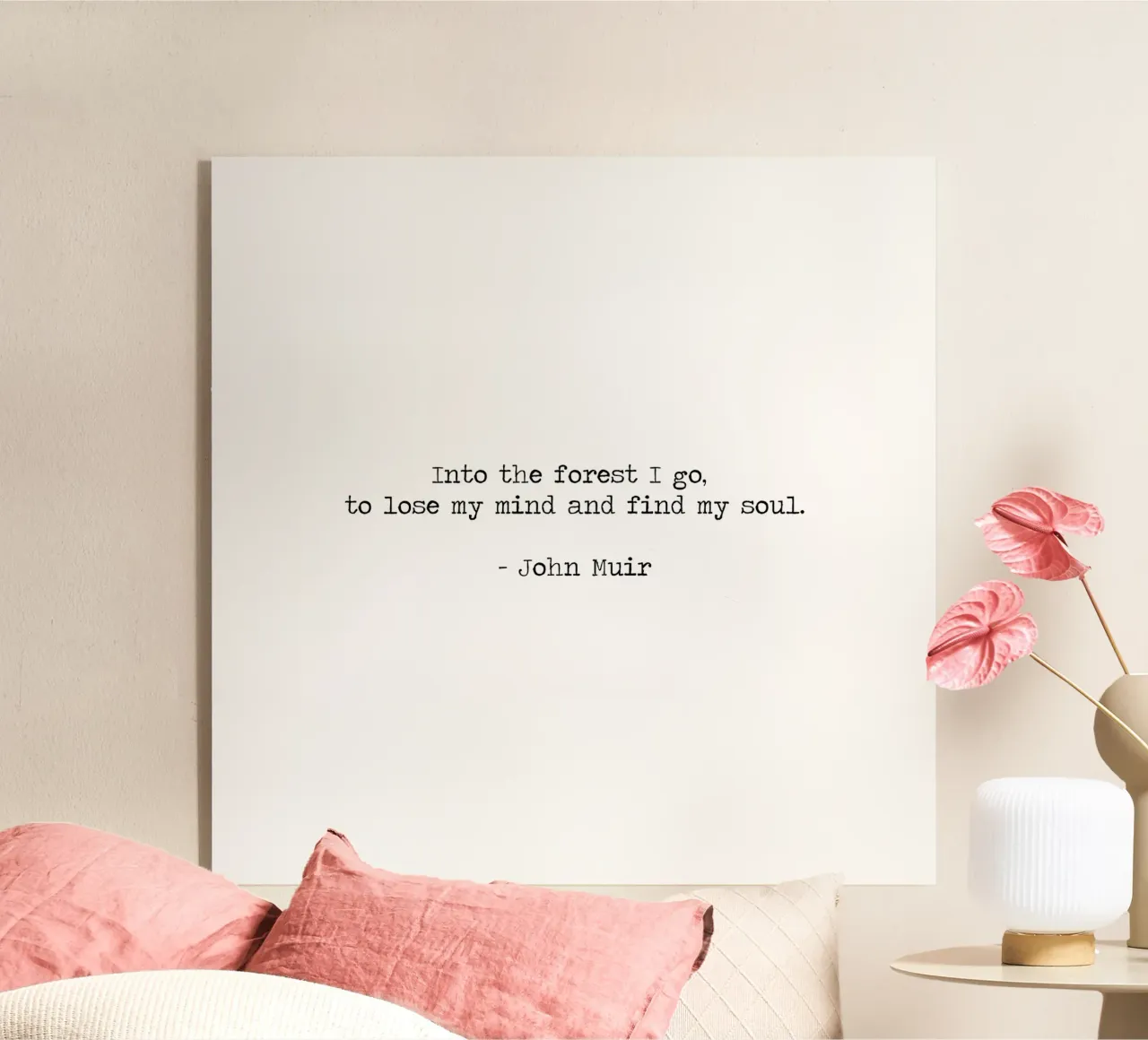 Nella foresta vado, per perdere la testa e ritrovare l'anima John Muir plexiglass da Summer Soul Co. - Quotes