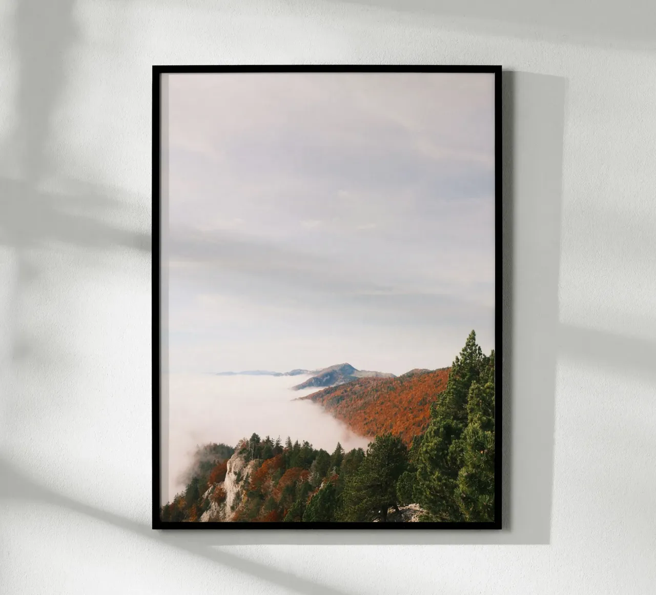 Misty Mountain View in Autumn carta hahnemühle da FujiSwiss
