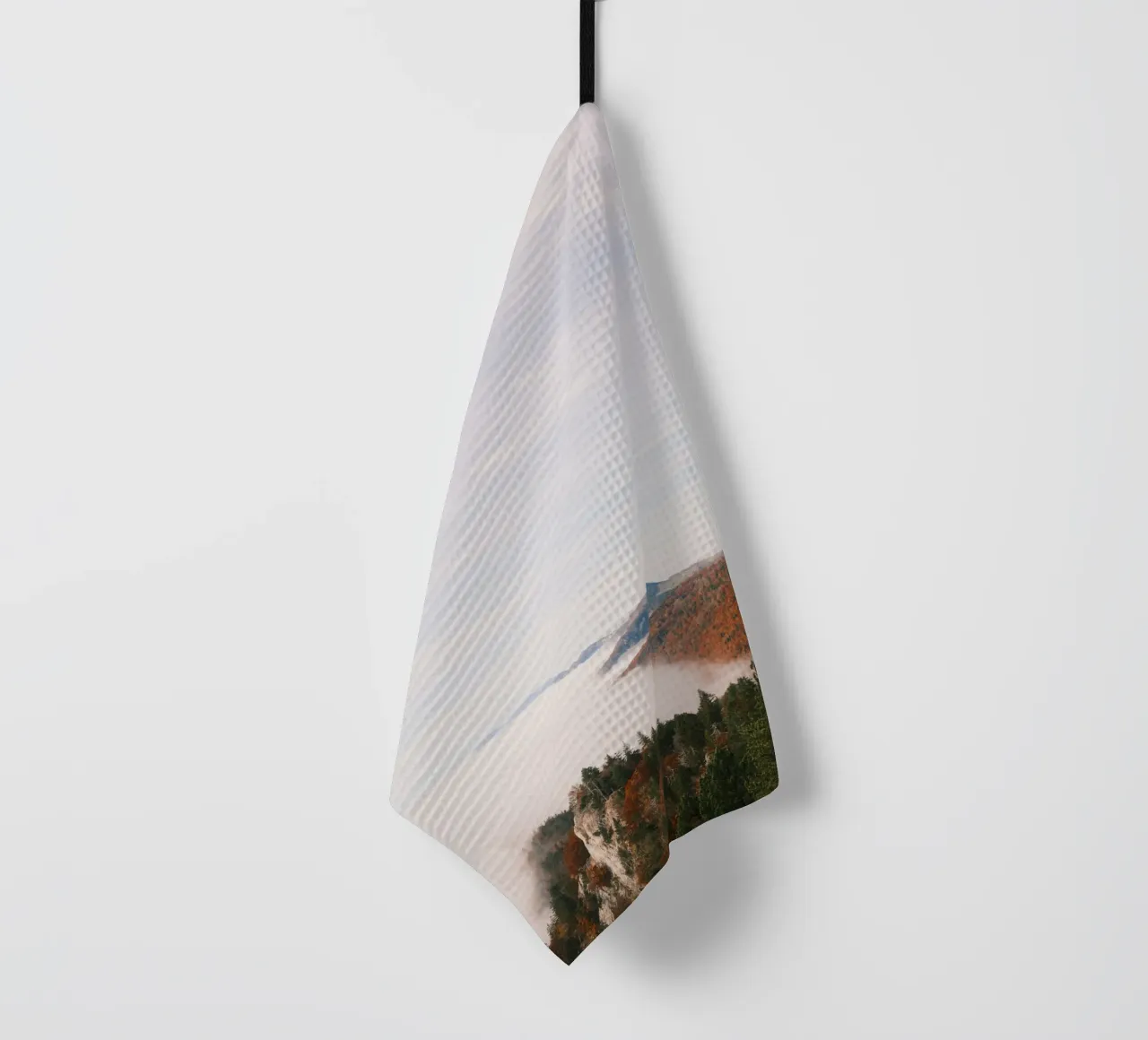 Misty Mountain View in Autumn canovaccio da cucina da FujiSwiss