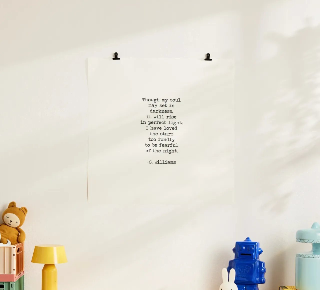 Ich habe die Sterne zu sehr geliebt, Sarah Williams Gedicht Zitat Hahnemühle von Summer Soul Co. - Quotes