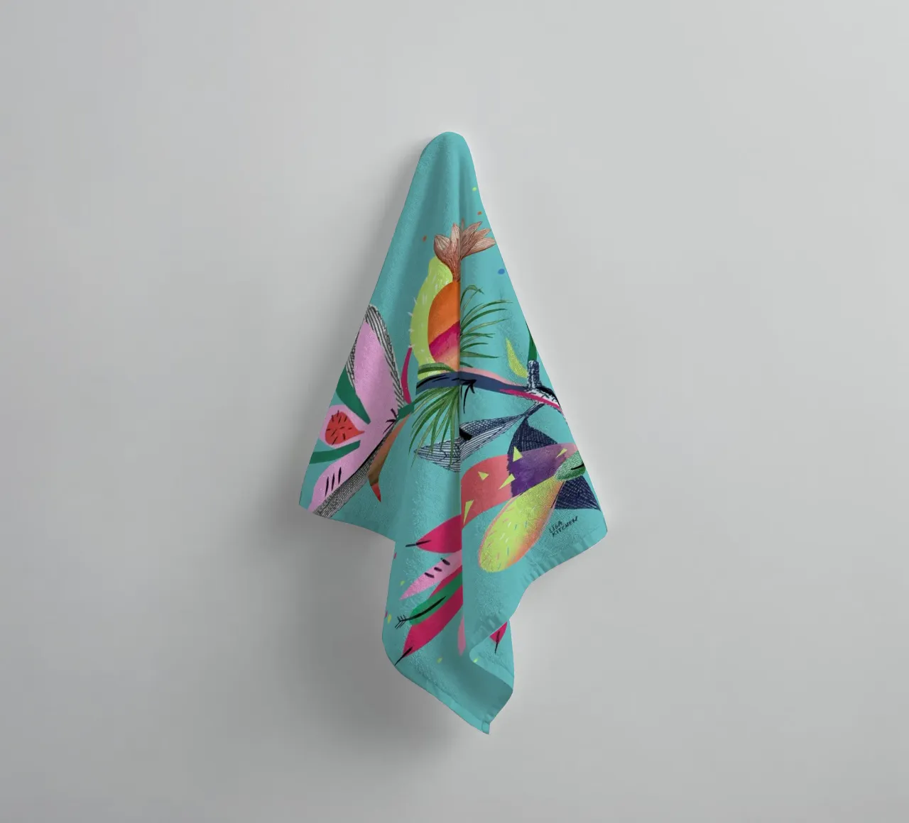 Botanica Branch 1 towel by Liga Kitchen