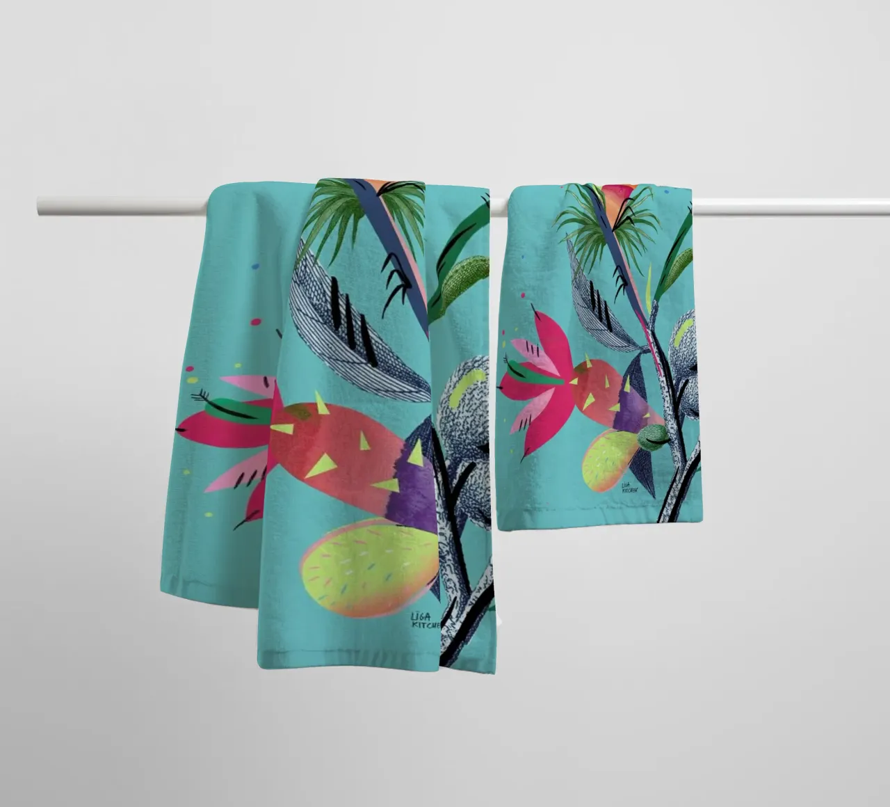 Botanica Branch 1 towel by Liga Kitchen