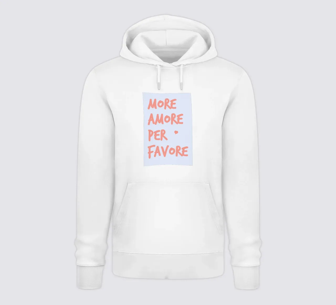 More Amore Per Favore felpa con cappuccio da pierosvisuals