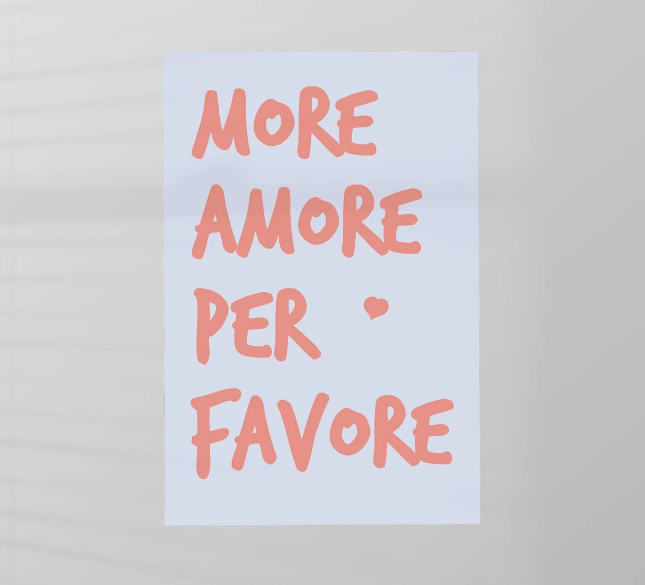 More Amore Per Favore pellicola backlit da pierosvisuals