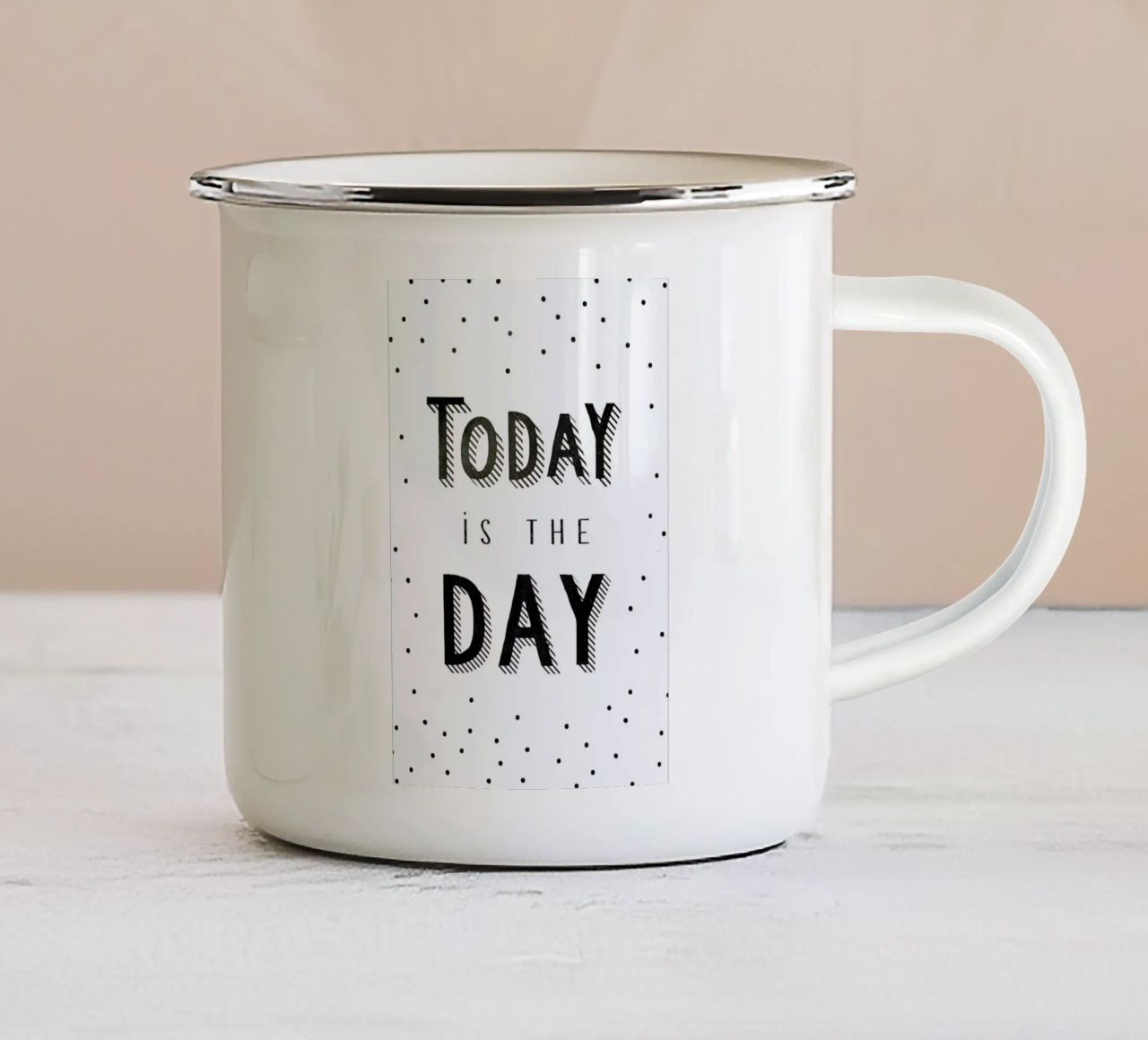 Today Is The Day tazza in smalto da Kind of Style