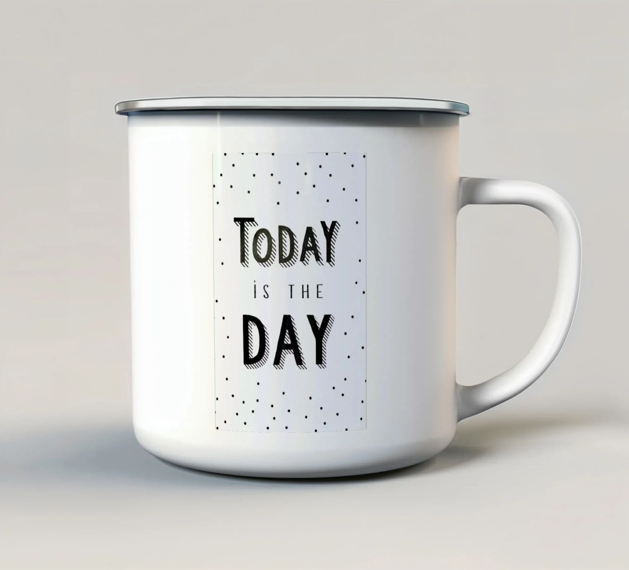 Today Is The Day tazza in smalto da Kind of Style