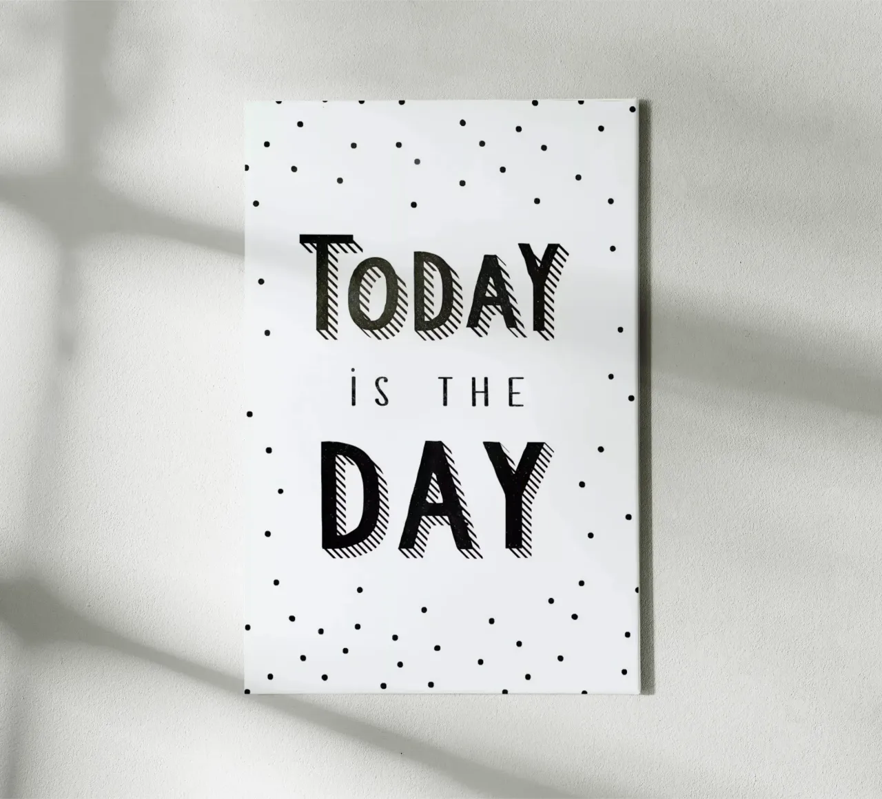 Today Is The Day tela con Cornice a cassetta da Kind of Style