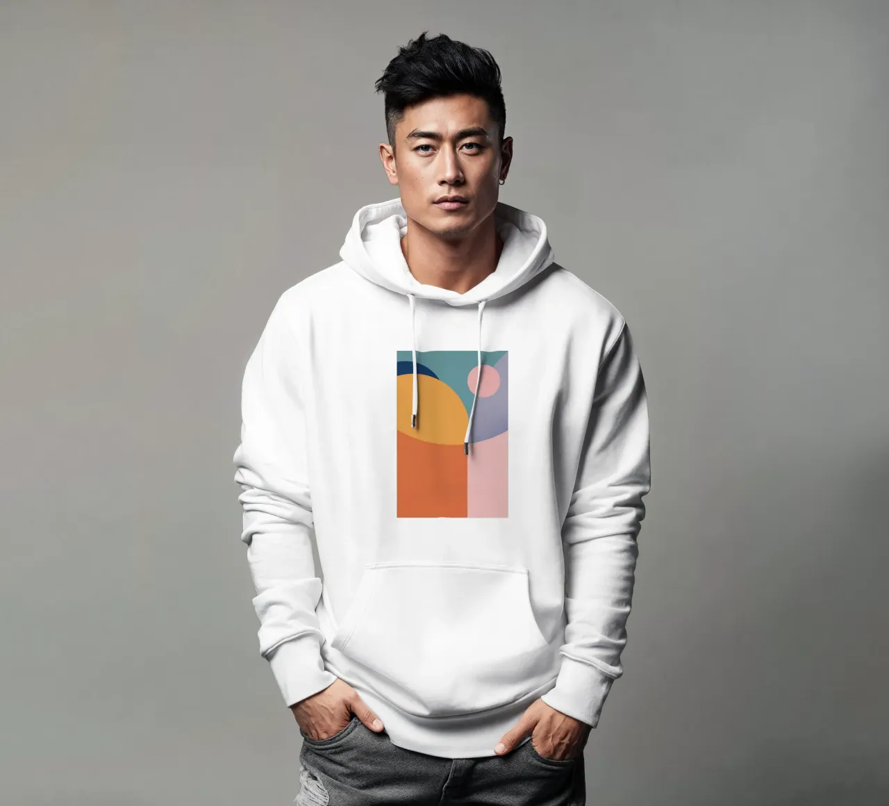 Abstrakte Illustration - Bauhaus Hoodie von pierosvisuals