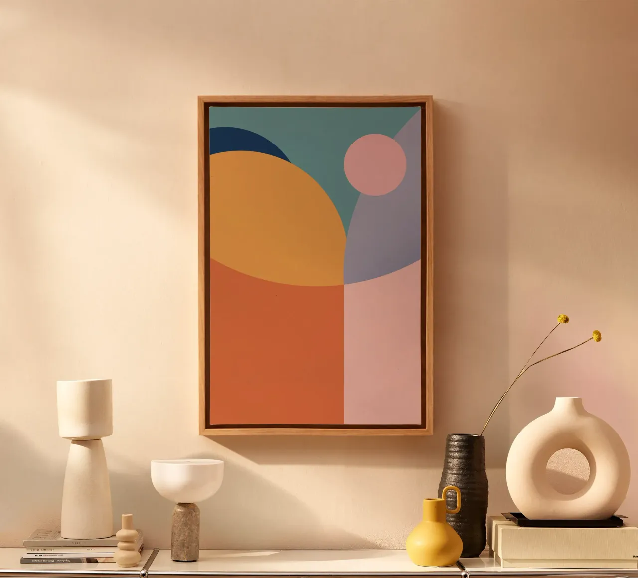 Illustrazione astratta - Bauhaus tela con Cornice a cassetta da pierosvisuals