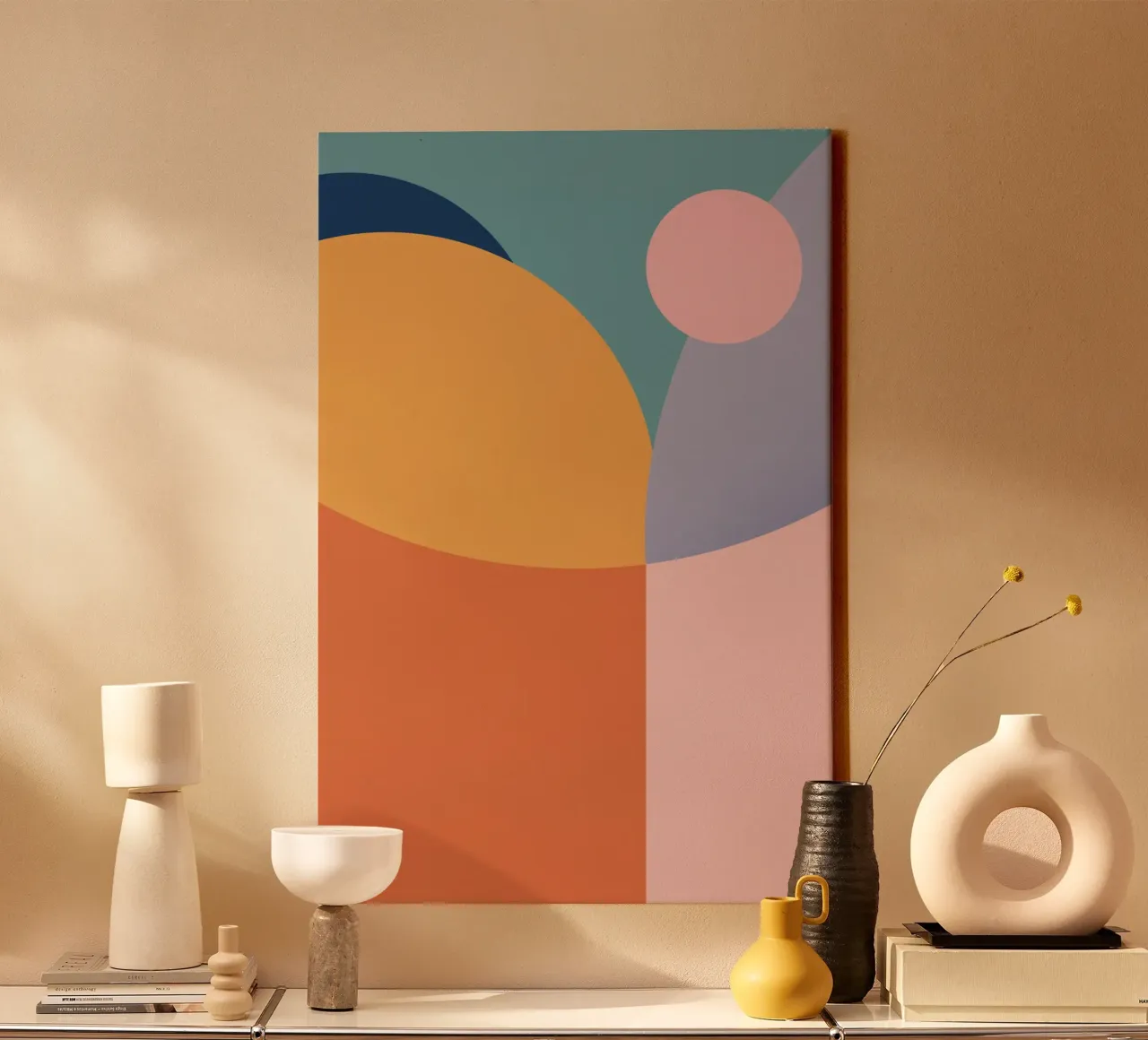 Illustrazione astratta - Bauhaus tela con Cornice a cassetta da pierosvisuals