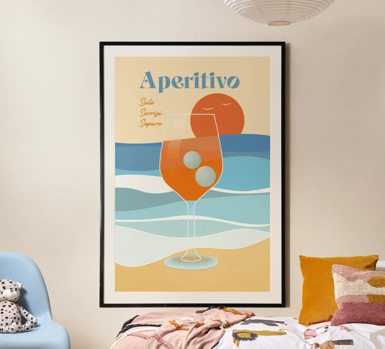 Aperitivo colorato in riva al mare carta hahnemühle da pierosvisuals