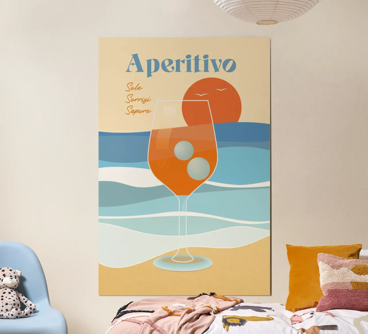 Aperitivo colorato in riva al mare carta hahnemühle da pierosvisuals