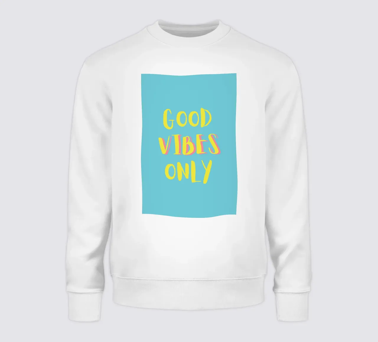 Good Vibes Only - Gelb Türkis felpa da pierosvisuals