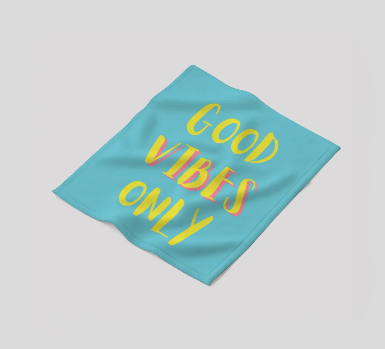 Good Vibes Only - Gelb Türkis coperta in pile da pierosvisuals