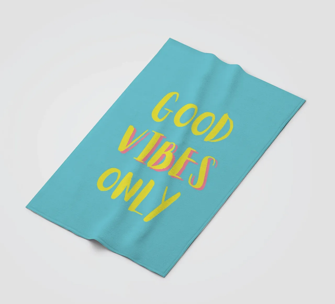 Good Vibes Only - Gelb Türkis coperta in pile da pierosvisuals
