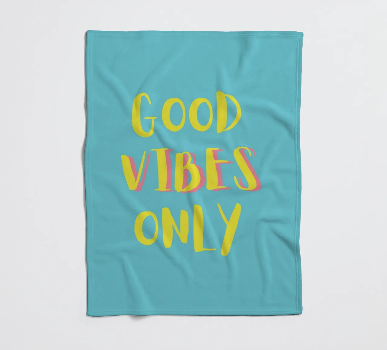 Good Vibes Only - Gelb Türkis coperta in pile da pierosvisuals