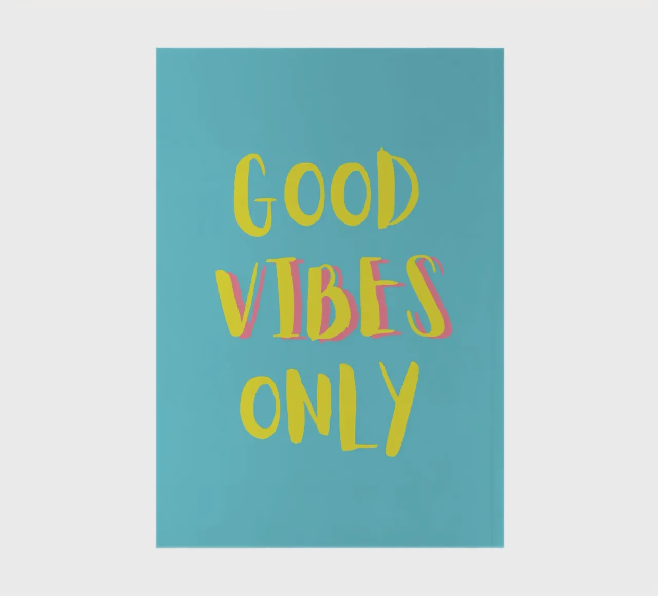 Good Vibes Only - Gelb Türkis notebook by pierosvisuals