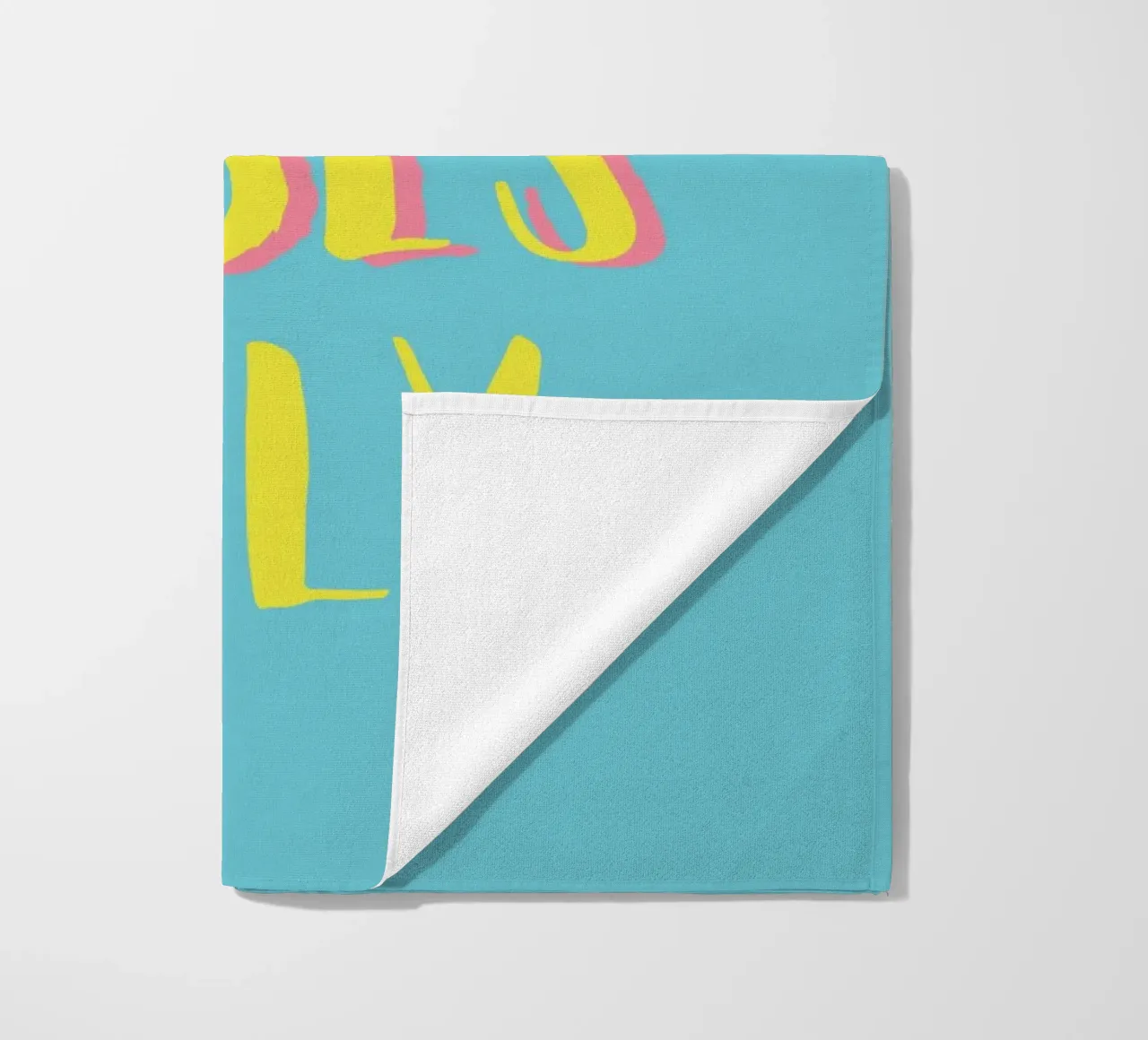 Good Vibes Only - Gelb Türkis telo mare da pierosvisuals