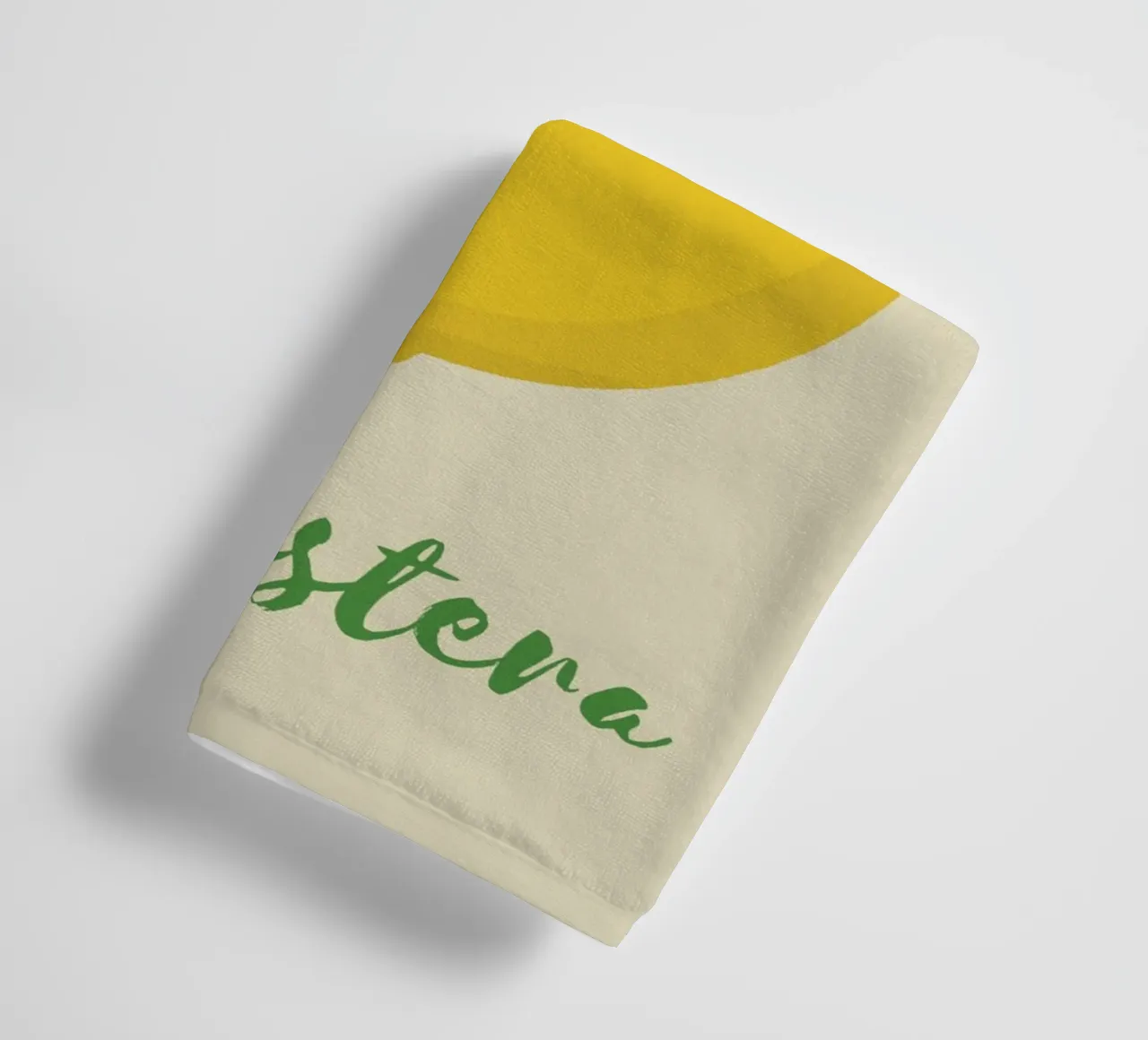 Zitrone Monstera Handtuch von pierosvisuals