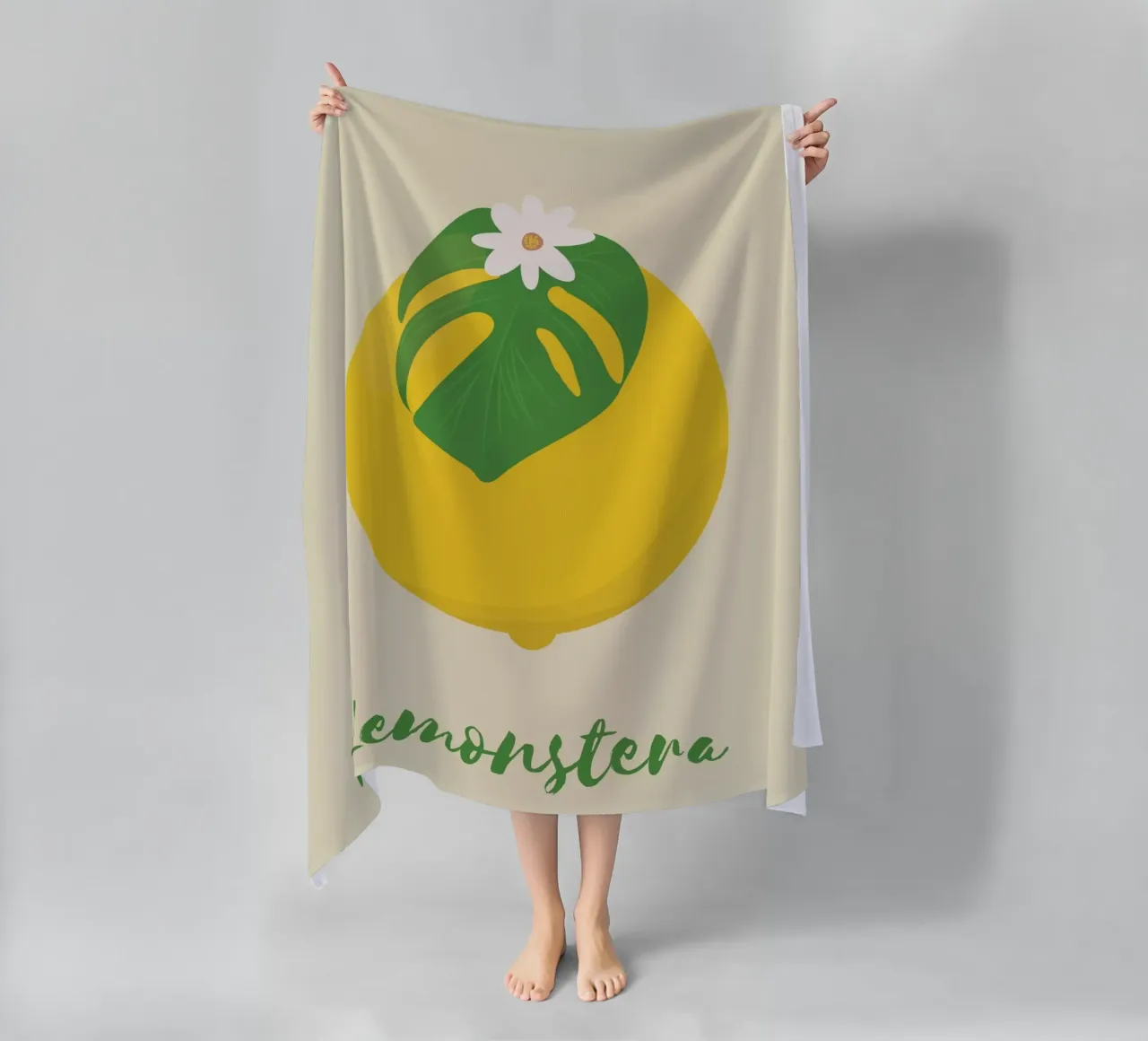 Monstera al limone telo mare da pierosvisuals