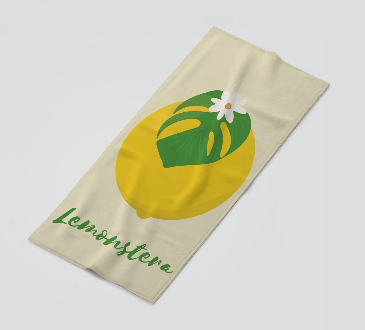 Monstera al limone telo mare da pierosvisuals