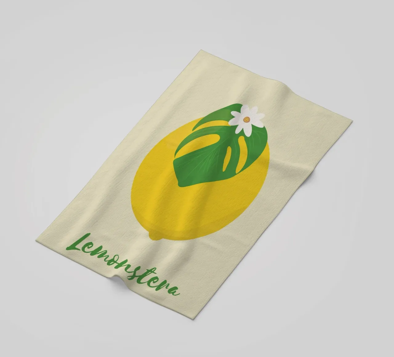 Monstera al limone telo mare da pierosvisuals