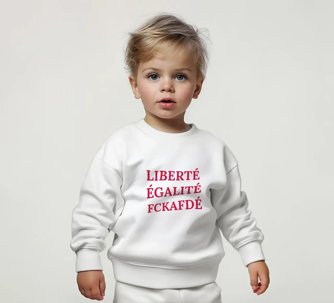 Liberté, égalité, fckafdé felpa neonato da Illustration Raissa Oltmanns