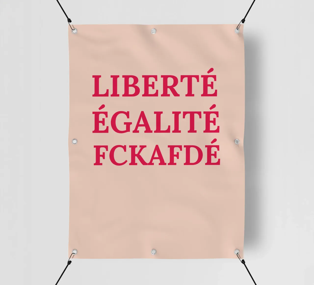 Liberté, égalité, fckafdé telo in pvc da Illustration Raissa Oltmanns