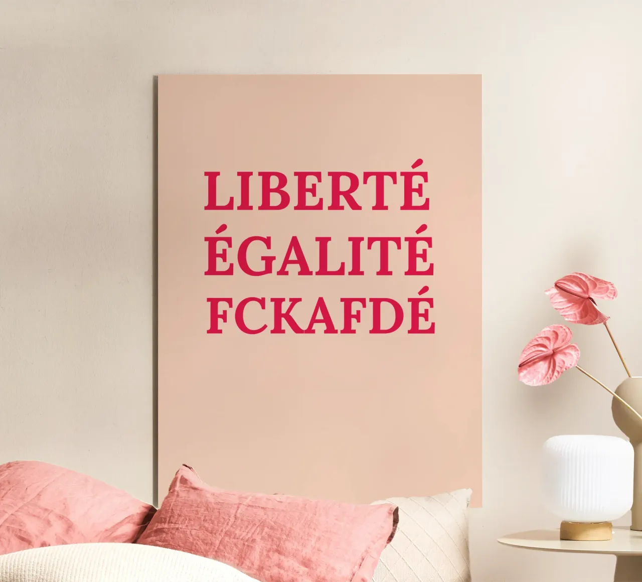 Liberté, égalité, fckafdé alluminio dibond da Illustration Raissa Oltmanns