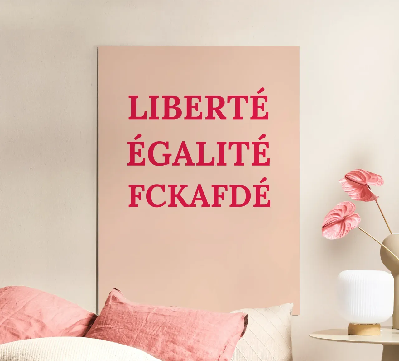 Liberté, égalité, fckafdé poster van Illustration Raissa Oltmanns