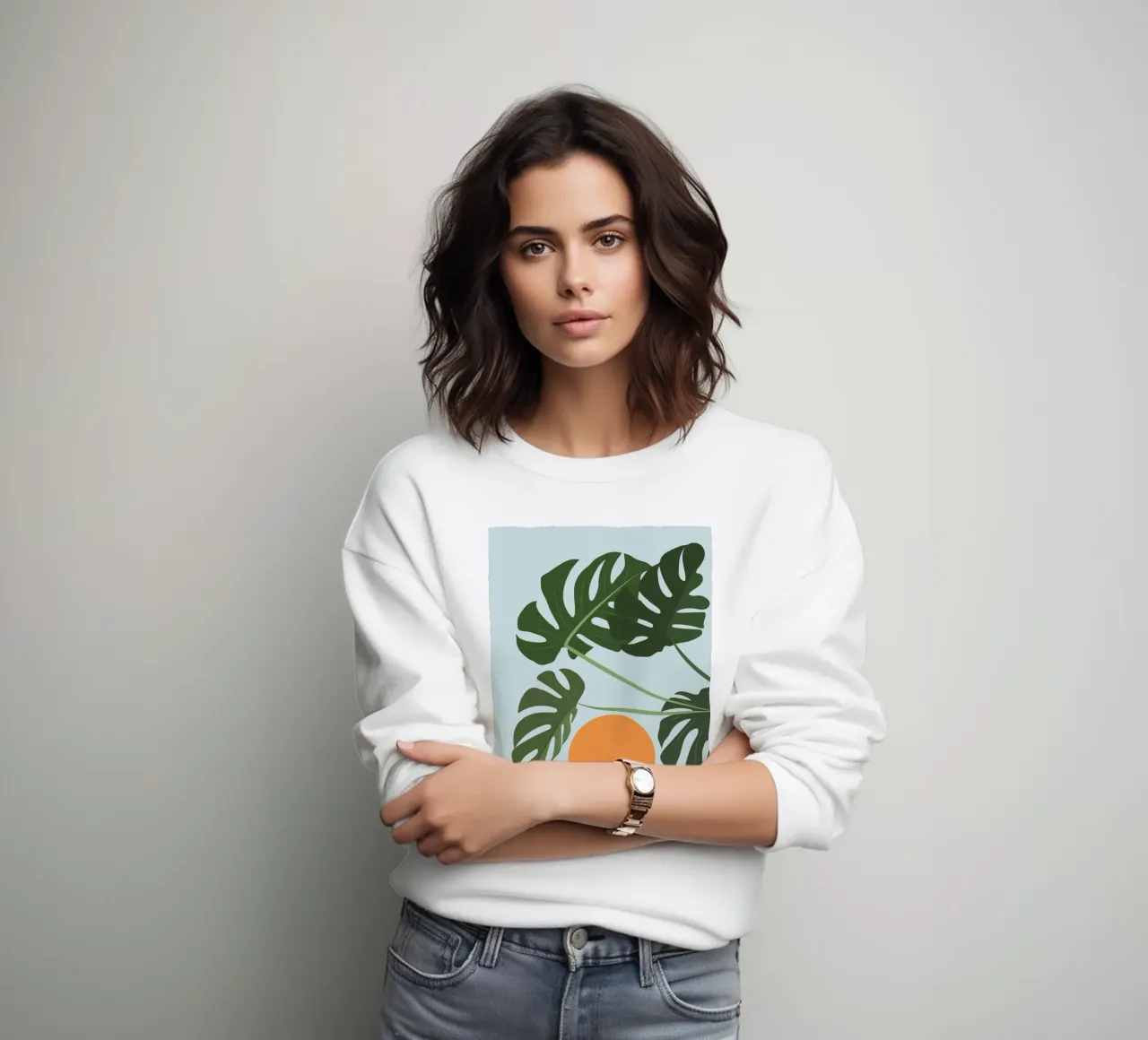 Monstera Sky felpa da pierosvisuals