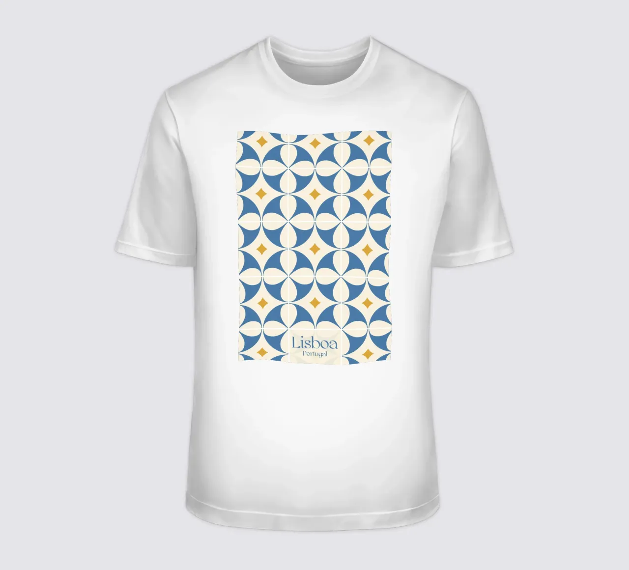 Lisbona - Piastrelle Azulejos t-shirt da pierosvisuals