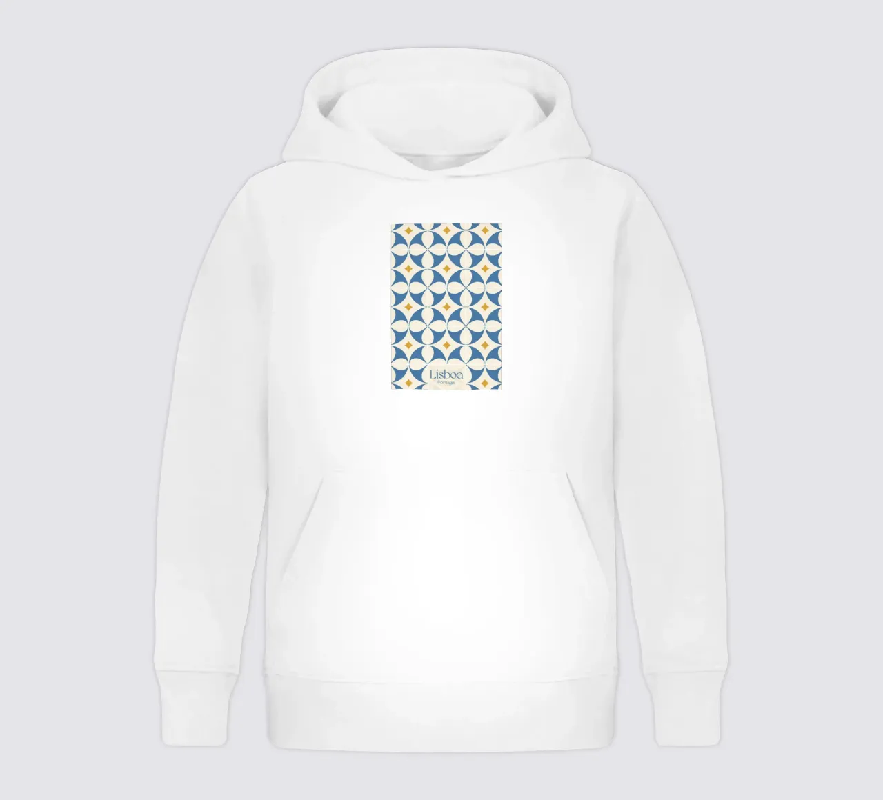 Lisbona - Piastrelle Azulejos felpa bambino con cappuccio da pierosvisuals