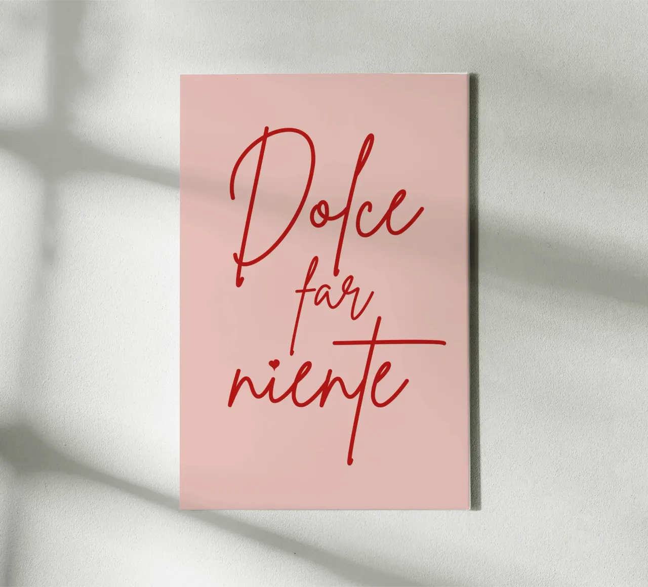 Süßes Nichtstun - Dolce Far Niente Leinwand mit Schattenfugenrahmen von pierosvisuals