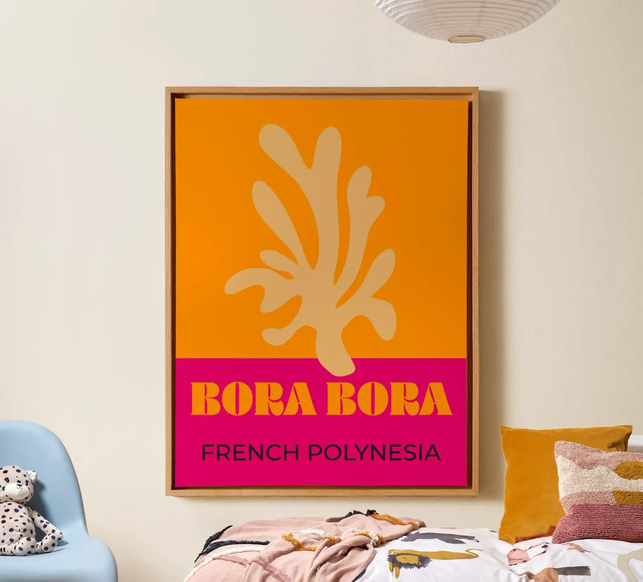 Color Flow No 68 tela con Cornice a cassetta da treechild