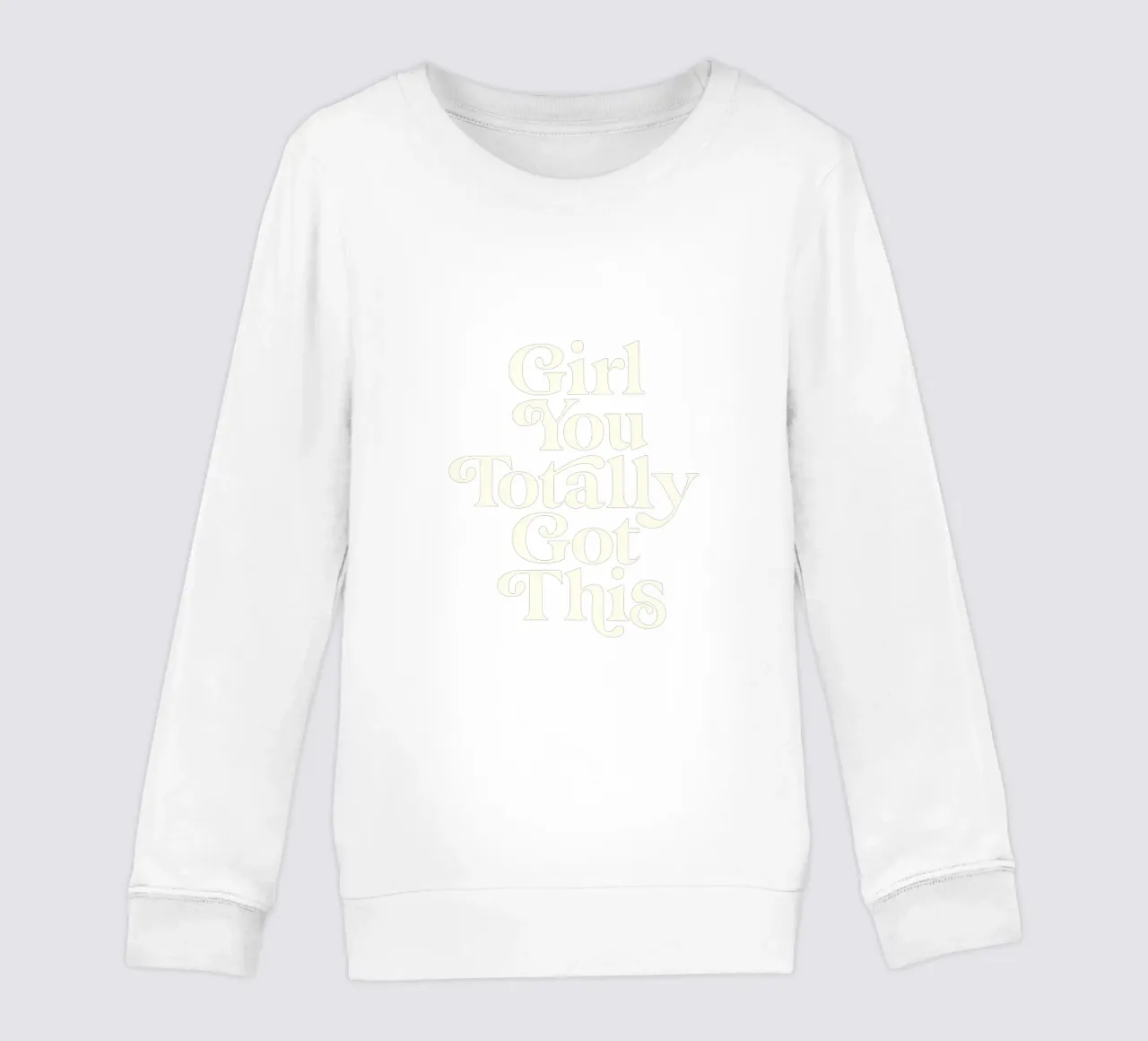 Ragazza, questo design tipografico è assolutamente perfetto felpa bambino da THE MOTIVATED TYPE