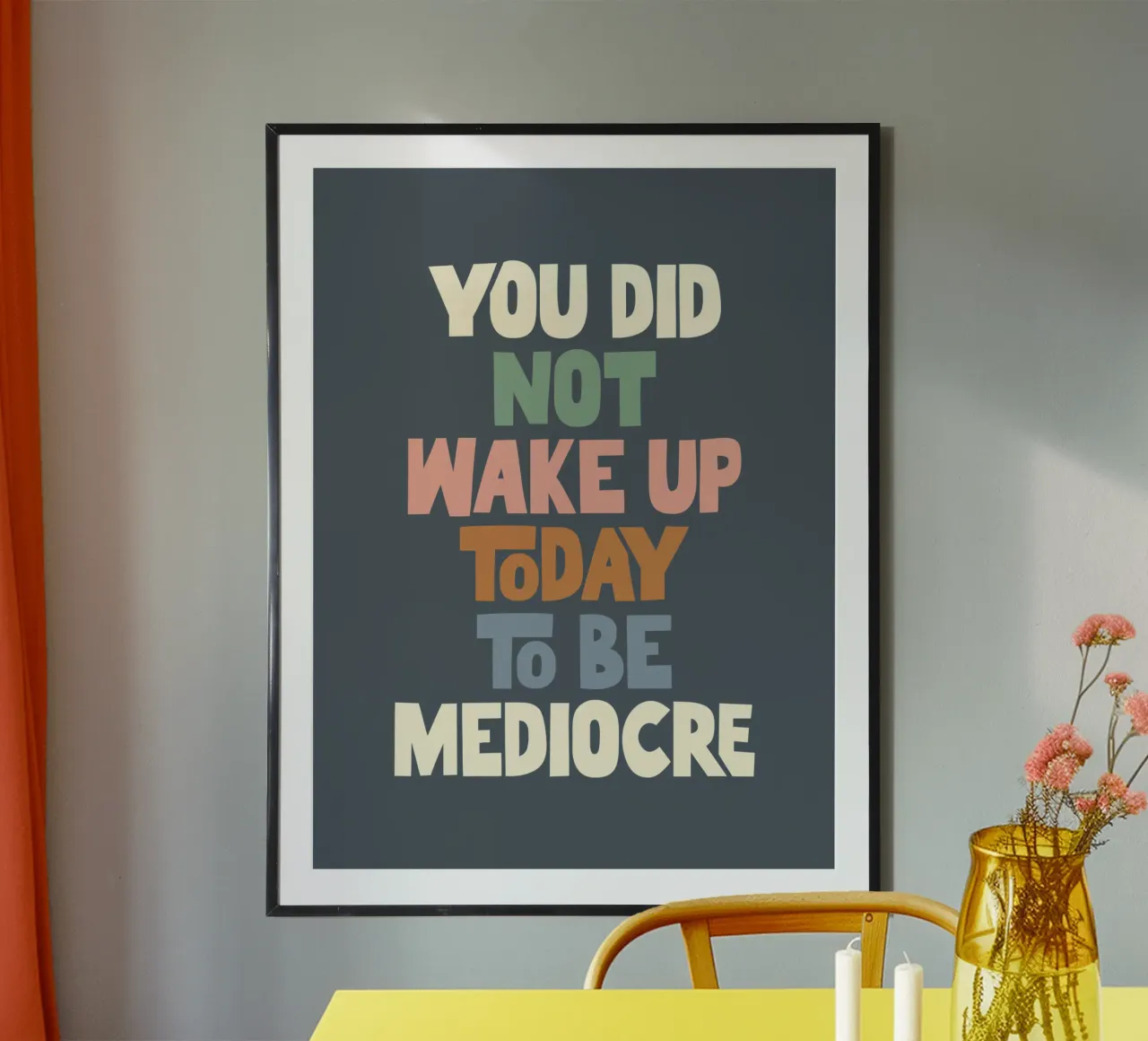 Non ti sei svegliato oggi per essere un mediocre designer di tipografia carta hahnemühle da THE MOTIVATED TYPE