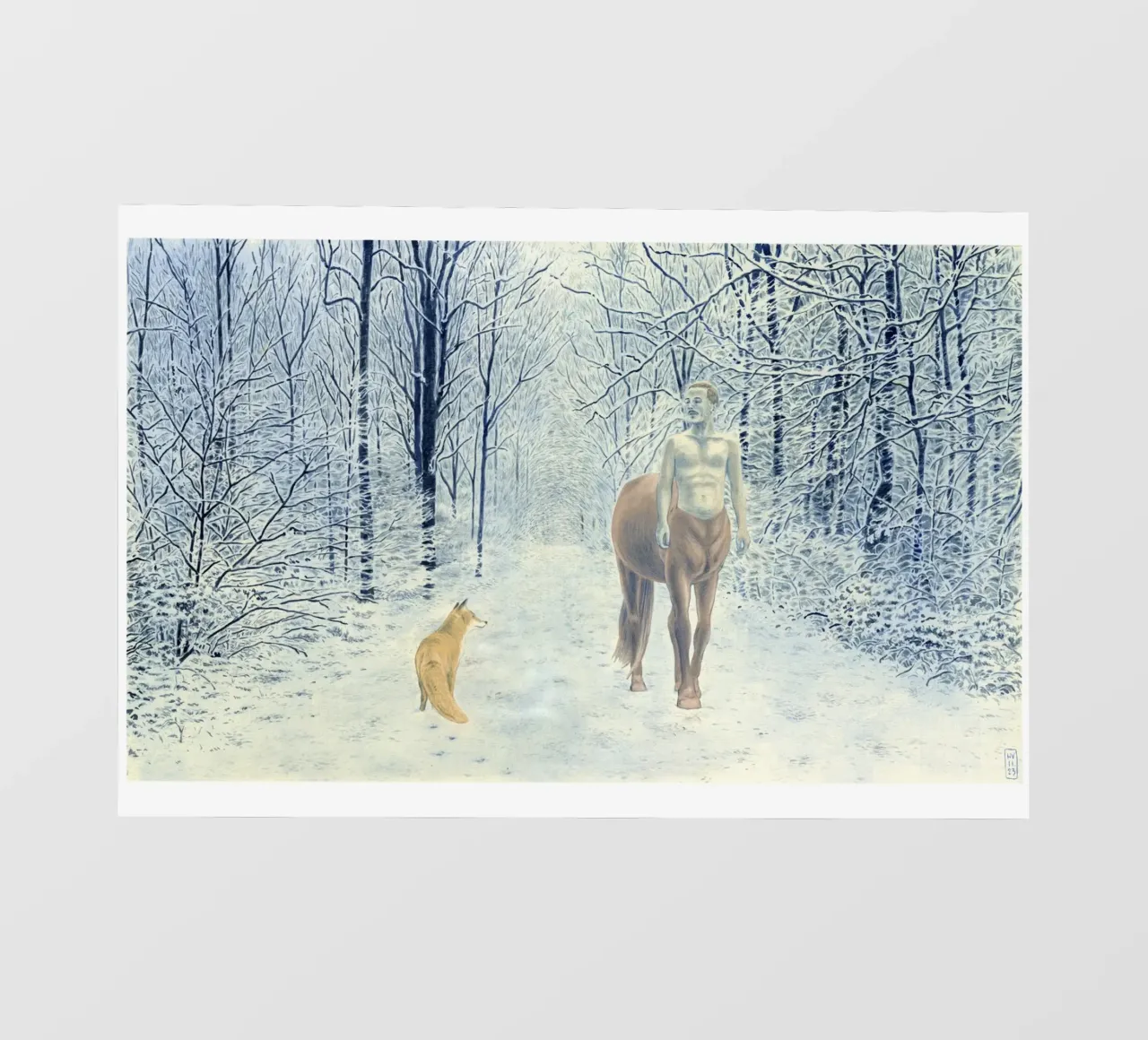 Renard et Centaure pellicola backlit da Humphrey VIDAL